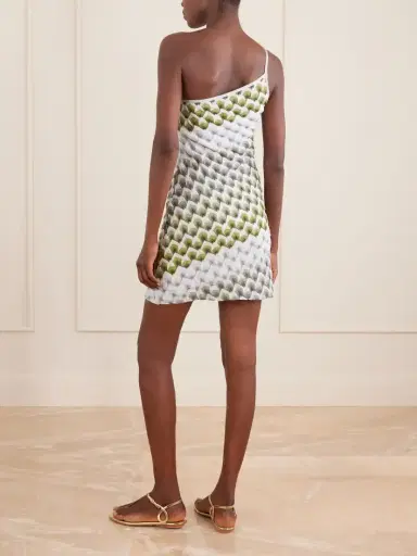 Missoni One-shoulder Metallic Crochet-knit Mini Dress | Thumbnail 3 Missoni One-shoulder Metallic Crochet-knit Mini Dress | Thumbnail 3