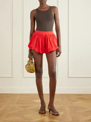 The Frankie Shop Alina Gathered Taffeta Shorts | Thumbnail 2 The Frankie Shop Alina Gathered Taffeta Shorts | Thumbnail 2