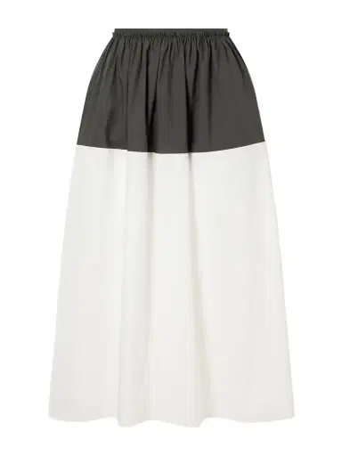 Proenza Schouler White Label Nyla Cotton-poplin Midi Skirt | Thumbnail 1 Proenza Schouler White Label Nyla Cotton-poplin Midi Skirt | Thumbnail 1