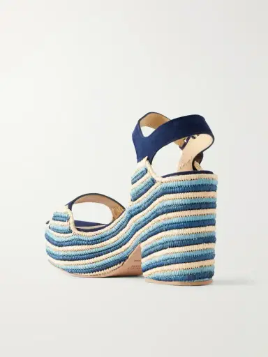 Gabriela Hearst Dardis 100 Crocheted Suede Platform Sandals | Thumbnail 3 Gabriela Hearst Dardis 100 Crocheted Suede Platform Sandals | Thumbnail 3