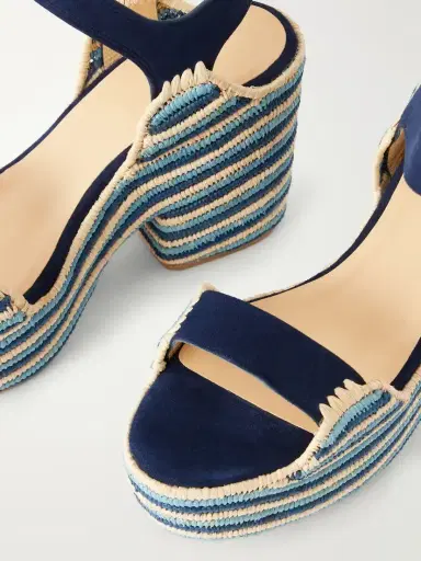 Gabriela Hearst Dardis 100 Crocheted Suede Platform Sandals | Thumbnail 5 Gabriela Hearst Dardis 100 Crocheted Suede Platform Sandals | Thumbnail 5