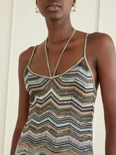 Missoni Striped Metallic Crochet-knit Maxi Dress | Thumbnail 4 Missoni Striped Metallic Crochet-knit Maxi Dress | Thumbnail 4