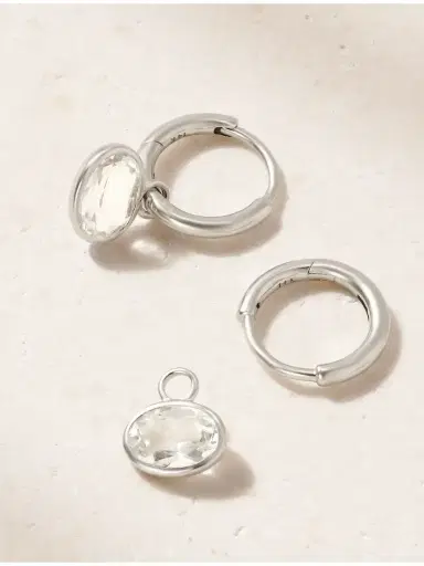 By Pariah Orbit 14-karat Recycled Gold Topaz Earrings | Thumbnail 3 By Pariah Orbit 14-karat Recycled Gold Topaz Earrings | Thumbnail 3