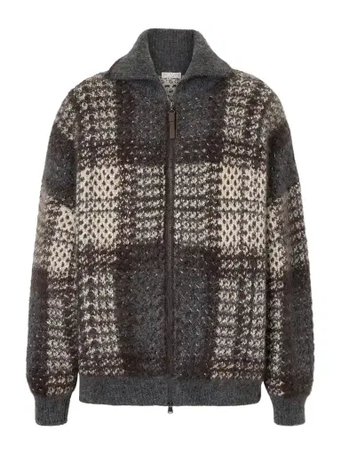 Brunello Cucinelli Sequin-embellished Checked Woven Jacket | Thumbnail 1 Brunello Cucinelli Sequin-embellished Checked Woven Jacket | Thumbnail 1
