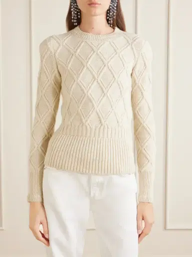 Isabel Marant Holly Knitted Alpaca And Wool-blend Sweatshirt | Thumbnail 3 Isabel Marant Holly Knitted Alpaca And Wool-blend Sweatshirt | Thumbnail 3