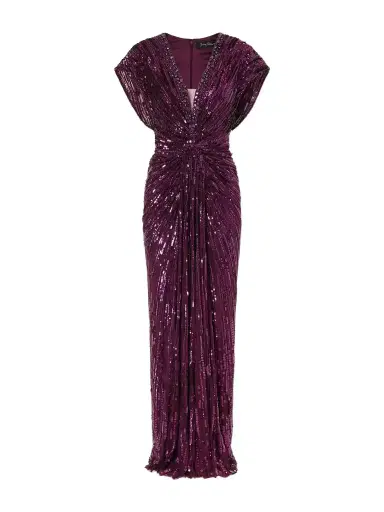 Jenny Packham Lacie Twisted Embellished Tulle Gown | Thumbnail 1 Jenny Packham Lacie Twisted Embellished Tulle Gown | Thumbnail 1