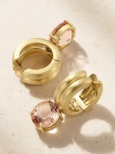 Irene Neuwirth Heroic 18-karat Gold Morganite Earrings | Thumbnail 3 Irene Neuwirth Heroic 18-karat Gold Morganite Earrings | Thumbnail 3