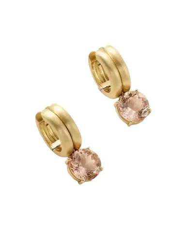 Irene Neuwirth Heroic 18-karat Gold Morganite Earrings | Thumbnail 1 Irene Neuwirth Heroic 18-karat Gold Morganite Earrings | Thumbnail 1