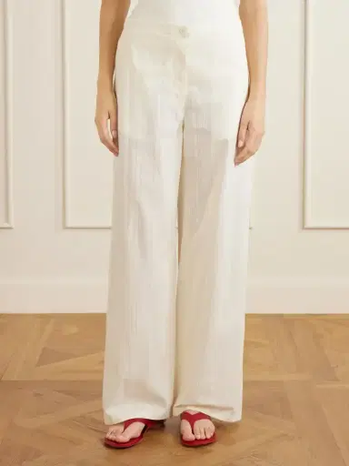 Theory Cotton-poplin Wide-leg Pants | Thumbnail 3 Theory Cotton-poplin Wide-leg Pants | Thumbnail 3