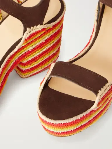 Gabriela Hearst Dardis 100 Crocheted Suede Platform Sandals | Thumbnail 5 Gabriela Hearst Dardis 100 Crocheted Suede Platform Sandals | Thumbnail 5