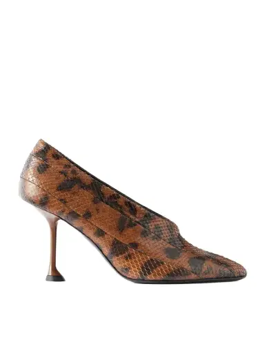 Proenza Schouler Tee 85 Snake-effect Leather Pumps | Thumbnail 1 Proenza Schouler Tee 85 Snake-effect Leather Pumps | Thumbnail 1