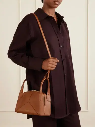 Victoria Beckham Plié Mini Leather Shoulder Bag | Thumbnail 2 Victoria Beckham Plié Mini Leather Shoulder Bag | Thumbnail 2