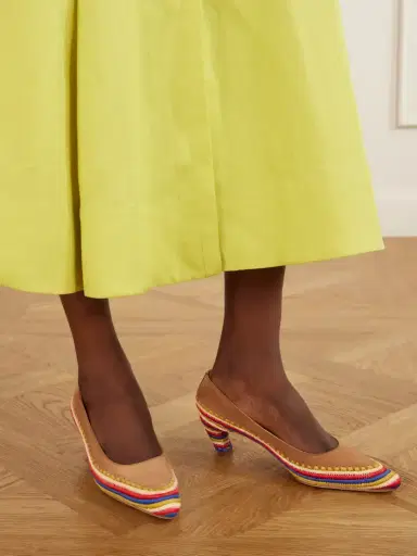 Gabriela Hearst Peggy 50 Crocheted Suede Pumps | Thumbnail 2 Gabriela Hearst Peggy 50 Crocheted Suede Pumps | Thumbnail 2