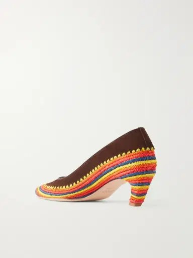 Gabriela Hearst Peggy 50 Crocheted Suede Pumps | Thumbnail 3 Gabriela Hearst Peggy 50 Crocheted Suede Pumps | Thumbnail 3