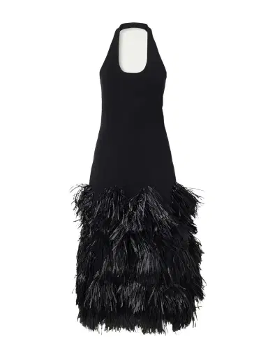Aje Elva Halterneck Stretch-jersey Midi Dress | Thumbnail 1 Aje Elva Halterneck Stretch-jersey Midi Dress | Thumbnail 1