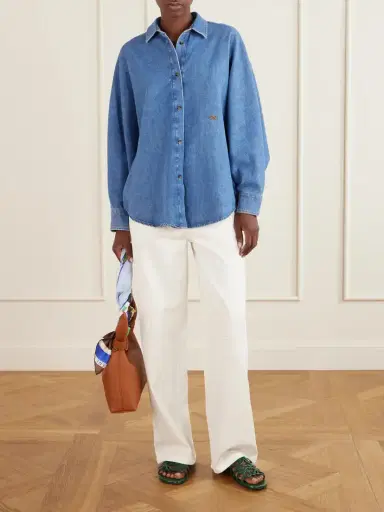 Loewe Petal Anagram Croc-effect Leather Slides | Thumbnail 4 Loewe Petal Anagram Croc-effect Leather Slides | Thumbnail 4