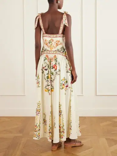 Camilla Printed Embellished Linen And Silk-blend Maxi Dress | Thumbnail 3 Camilla Printed Embellished Linen And Silk-blend Maxi Dress | Thumbnail 3