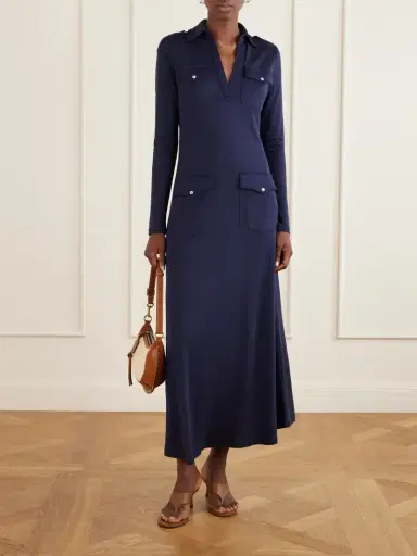 Polo Ralph Lauren Stretch-jersey Midi Dress | Thumbnail 2 Polo Ralph Lauren Stretch-jersey Midi Dress | Thumbnail 2