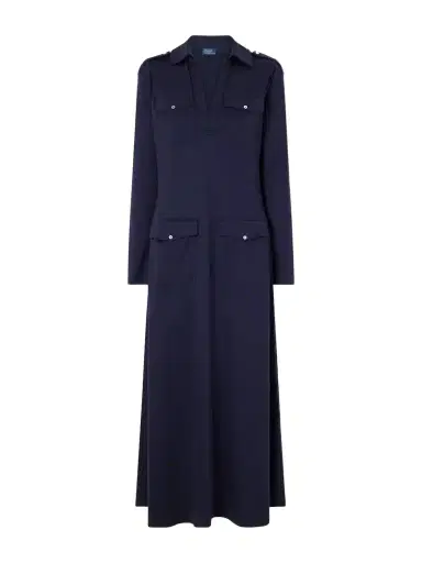 Polo Ralph Lauren Stretch-jersey Midi Dress | Thumbnail 1 Polo Ralph Lauren Stretch-jersey Midi Dress | Thumbnail 1