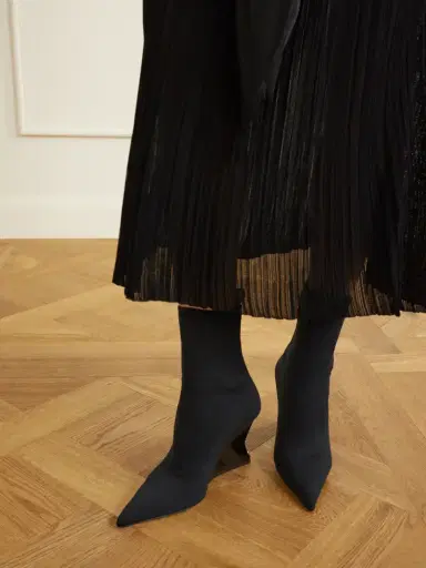 Balmain Knitted Wedge Ankle Boots | Thumbnail 2 Balmain Knitted Wedge Ankle Boots | Thumbnail 2
