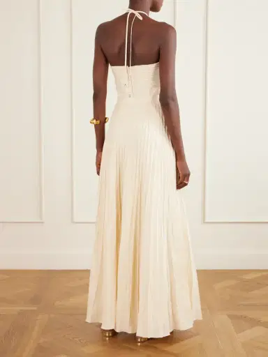 ANDRES OTALORA Saana Pleated Linen Maxi Skirt | Thumbnail 4 ANDRES OTALORA Saana Pleated Linen Maxi Skirt | Thumbnail 4