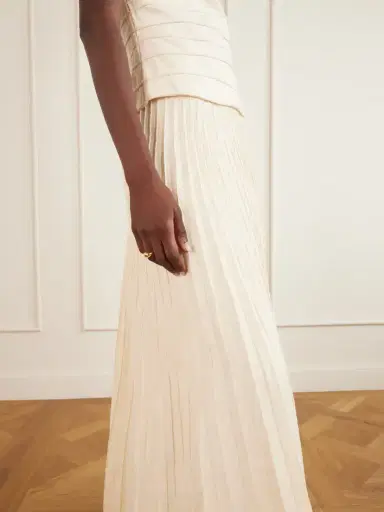 ANDRES OTALORA Saana Pleated Linen Maxi Skirt | Thumbnail 5 ANDRES OTALORA Saana Pleated Linen Maxi Skirt | Thumbnail 5