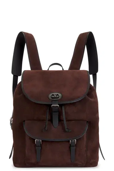 Valentino Garavani Suede Backpack | Thumbnail 1 Valentino Garavani Suede Backpack | Thumbnail 1