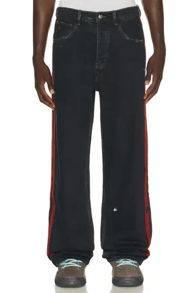 Nahmias Destroyed Denim Track Pant | Thumbnail 2 Nahmias Destroyed Denim Track Pant | Thumbnail 2