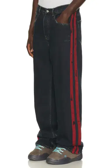 Nahmias Destroyed Denim Track Pant | Thumbnail 1 Nahmias Destroyed Denim Track Pant | Thumbnail 1