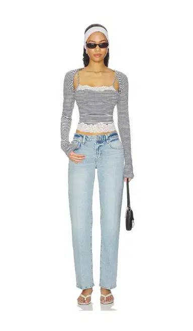7 For All Mankind Calie Straight Jean | Thumbnail 5 7 For All Mankind Calie Straight Jean | Thumbnail 5