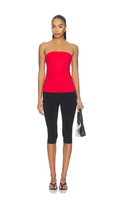 susana monaco Waist Gathered Tube Top | Thumbnail 4 susana monaco Waist Gathered Tube Top | Thumbnail 4