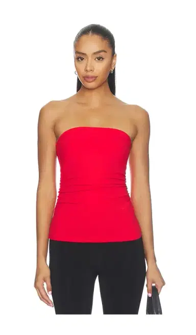 susana monaco Waist Gathered Tube Top | Thumbnail 1 susana monaco Waist Gathered Tube Top | Thumbnail 1