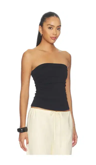 susana monaco Waist Gathered Tube Top | Thumbnail 2 susana monaco Waist Gathered Tube Top | Thumbnail 2