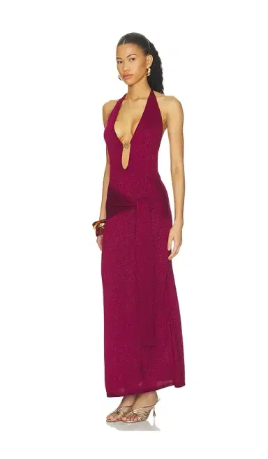 Runaway The Label Ayella Deep-v Knit Maxi Dress | Thumbnail 2 Runaway The Label Ayella Deep-v Knit Maxi Dress | Thumbnail 2