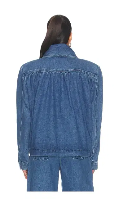 ROTATE Gathered Denim Jacket | Thumbnail 4 ROTATE Gathered Denim Jacket | Thumbnail 4