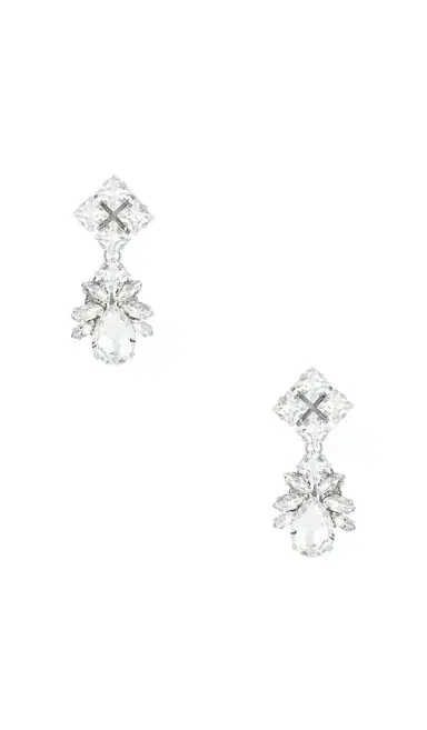Anton Heunis Omega Clasp Pixel & Drop Pendant Earrings | Thumbnail 1 Anton Heunis Omega Clasp Pixel & Drop Pendant Earrings | Thumbnail 1