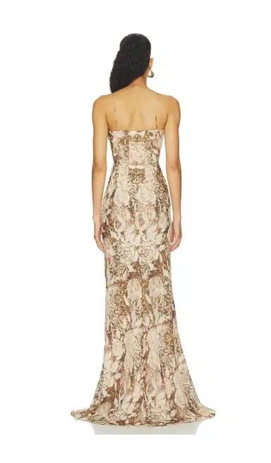SAU LEE Neyla Chiffon Dress | Thumbnail 3 SAU LEE Neyla Chiffon Dress | Thumbnail 3
