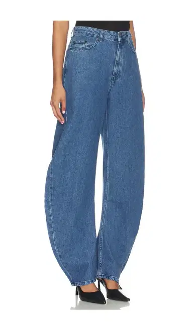 ROTATE Draped Barrel Leg Jeans | Thumbnail 2 ROTATE Draped Barrel Leg Jeans | Thumbnail 2