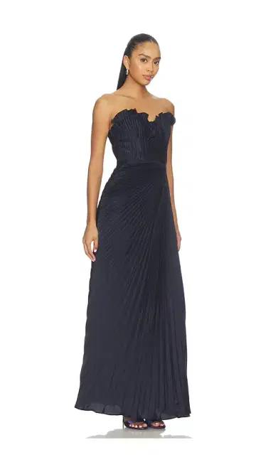 AMUR Kaylani Pleated Gown | Thumbnail 2 AMUR Kaylani Pleated Gown | Thumbnail 2
