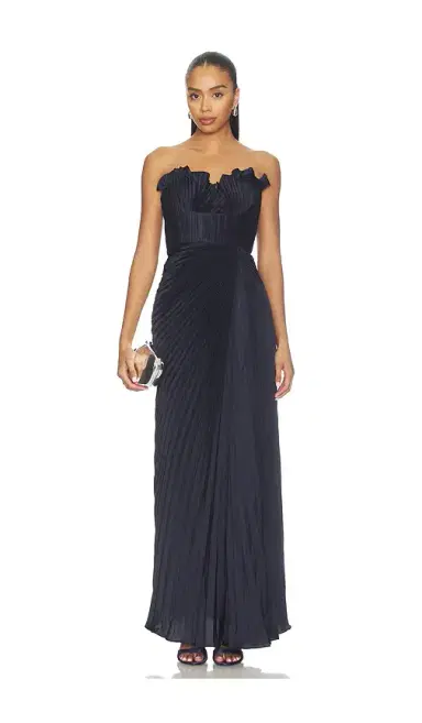 AMUR Kaylani Pleated Gown | Thumbnail 1 AMUR Kaylani Pleated Gown | Thumbnail 1