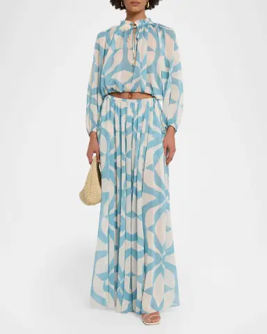 MISA Los Angeles Alene Ruffled High-Neck Top | Thumbnail 2 MISA Los Angeles Alene Ruffled High-Neck Top | Thumbnail 2