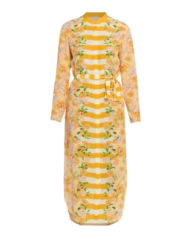 Saloni Molly Printed Long-Sleeve Dress | Thumbnail 1 Saloni Molly Printed Long-Sleeve Dress | Thumbnail 1