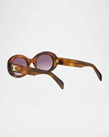 CELINE Triomphe 52mm Oval Sunglasses | Thumbnail 4 CELINE Triomphe 52mm Oval Sunglasses | Thumbnail 4