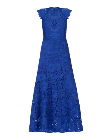 Shoshanna Raven Cap-Sleeve Floral Lace Gown | Thumbnail 1 Shoshanna Raven Cap-Sleeve Floral Lace Gown | Thumbnail 1