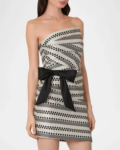 Shoshanna Shelley Strapless Polka Dot-Print Mini Dress | Thumbnail 4 Shoshanna Shelley Strapless Polka Dot-Print Mini Dress | Thumbnail 4