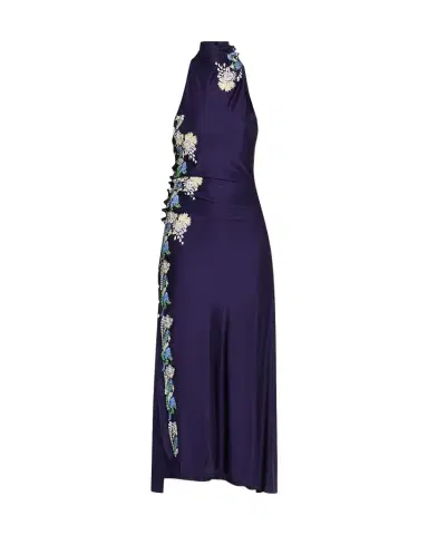 Rabanne Long-Sleeve Stretch Lace Jersey Maxi Dress | Thumbnail 1 Rabanne Long-Sleeve Stretch Lace Jersey Maxi Dress | Thumbnail 1