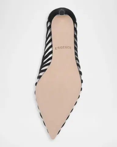 L'AGENCE 85mm Lenox Mesh and Suede Pumps | Thumbnail 6 L'AGENCE 85mm Lenox Mesh and Suede Pumps | Thumbnail 6