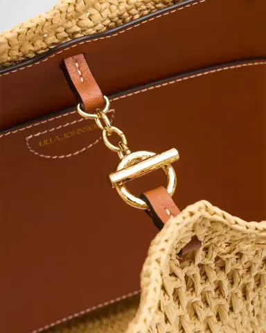 Ulla Johnson Marina Raffia Leather-Trim Tote Bag | Thumbnail 5 Ulla Johnson Marina Raffia Leather-Trim Tote Bag | Thumbnail 5