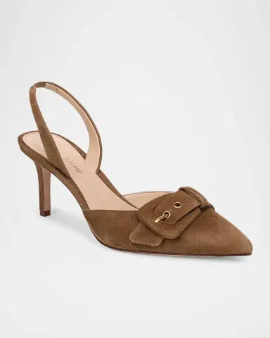 Veronica Beard 70mm Lenora Suede Slingback Pumps | Thumbnail 2 Veronica Beard 70mm Lenora Suede Slingback Pumps | Thumbnail 2