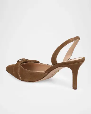 Veronica Beard 70mm Lenora Suede Slingback Pumps | Thumbnail 3 Veronica Beard 70mm Lenora Suede Slingback Pumps | Thumbnail 3